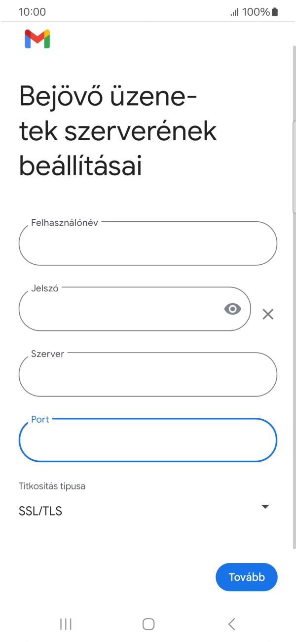Válaszd a Tovább lehetőséget.