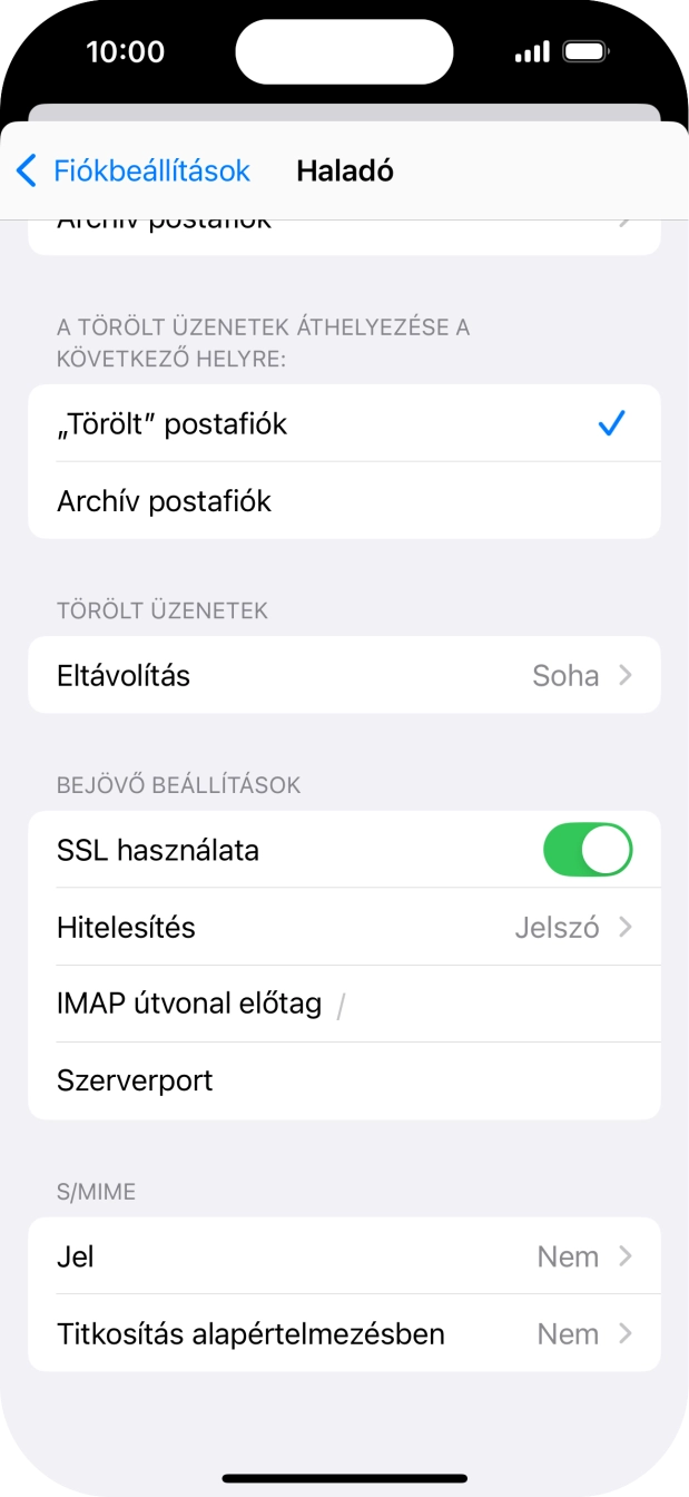 Válaszd a Hitelesítés lehetőséget.