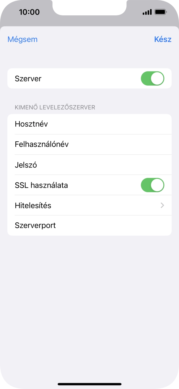 Kattints az „SSL használata” melletti csúszkára a funkció kikapcsolásához.