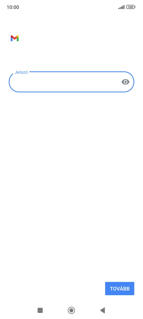 Válaszd a TOVÁBB lehetőséget.
