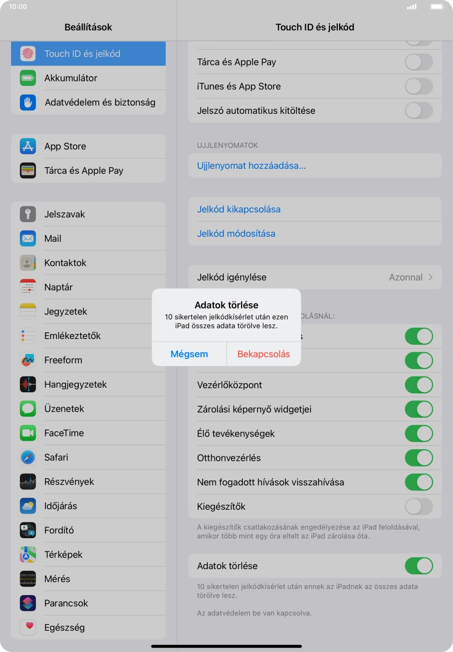 Ha bekapcsolod a funkciót, válaszd az Engedélyezés lehetőséget. Ha bekapcsolod a funkciót, válaszd az Engedélyezés lehetőséget.