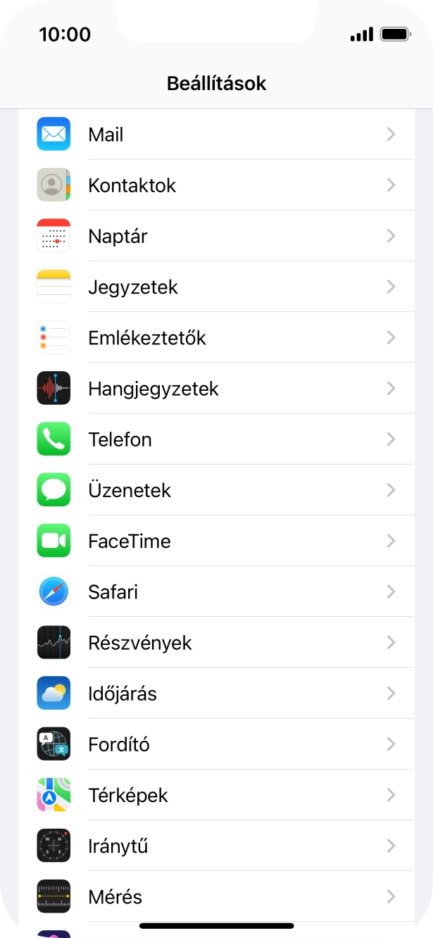 Válaszd az Üzenetek lehetőséget. Válaszd az Üzenetek lehetőséget.