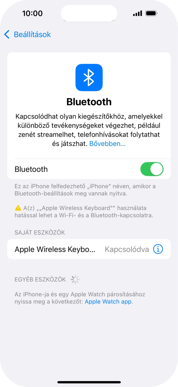 Húzd az ujjad felfelé a kijelző aljáról, hogy visszatérj a kezdőképernyőhöz.