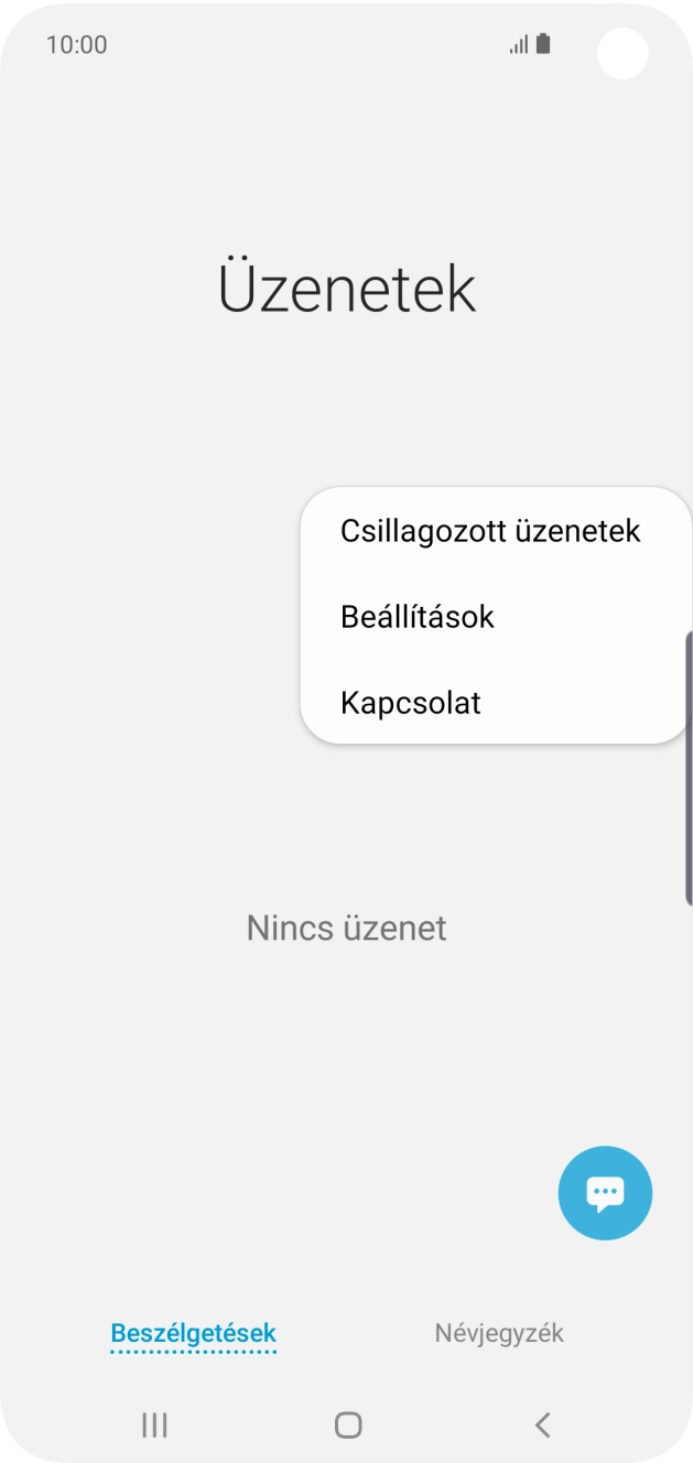 Válaszd a Beállítások lehetőséget.