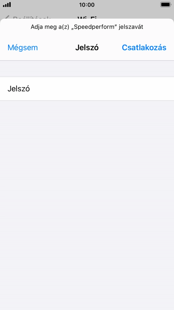 Válaszd a Csatlakozás lehetőséget. Válaszd a Csatlakozás lehetőséget.
