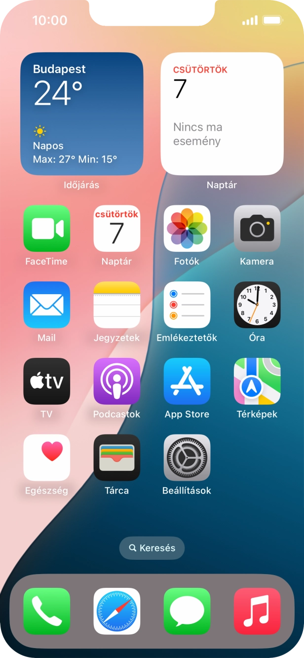 Válaszd a Beállítások lehetőséget. Válaszd a Beállítások lehetőséget.