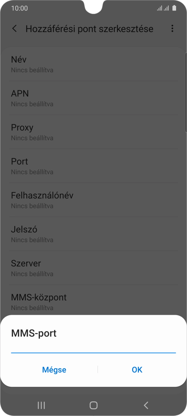 Írd be azt, hogy 8080, és válaszd az OK lehetőséget.