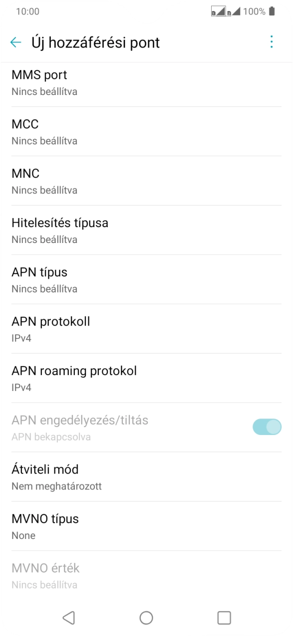 Válaszd az MCC lehetőséget.