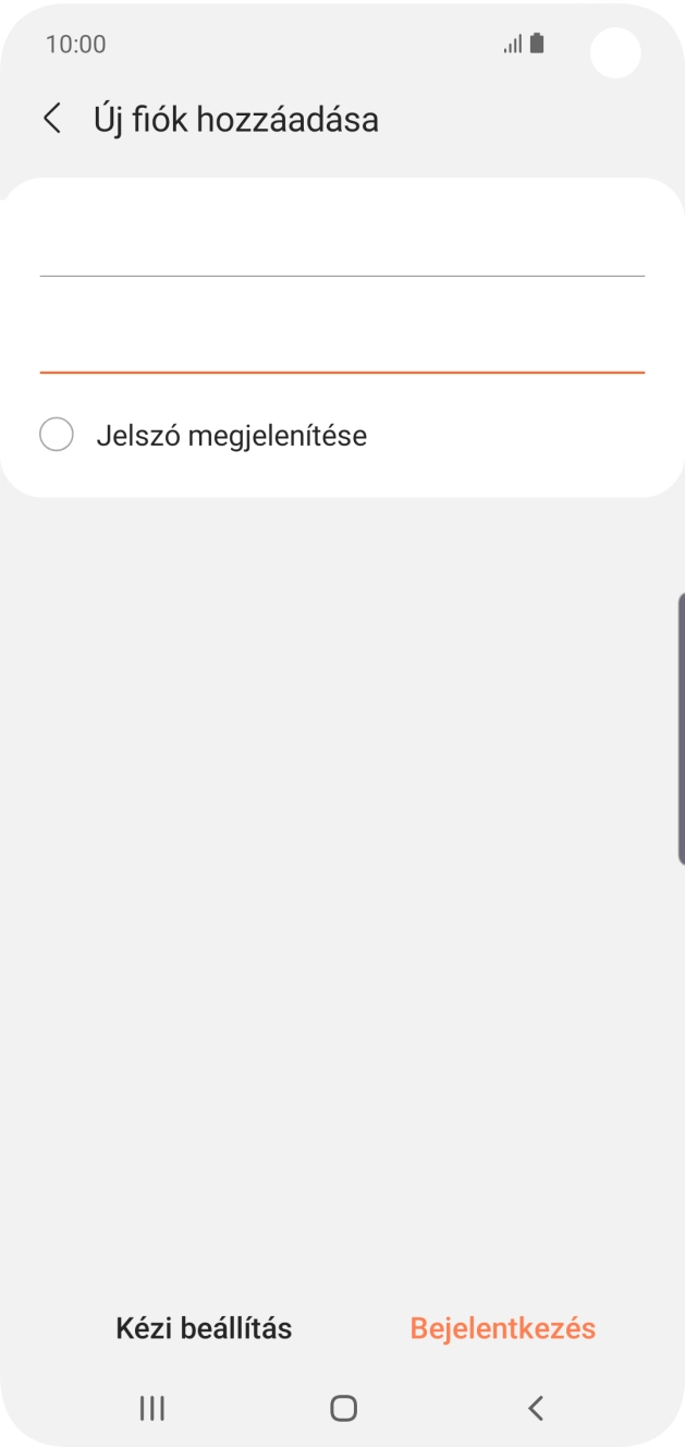 Válaszd a Bejelentkezés lehetőséget.
