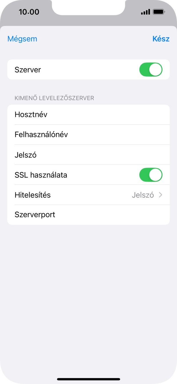 Válaszd a Hitelesítés lehetőséget.