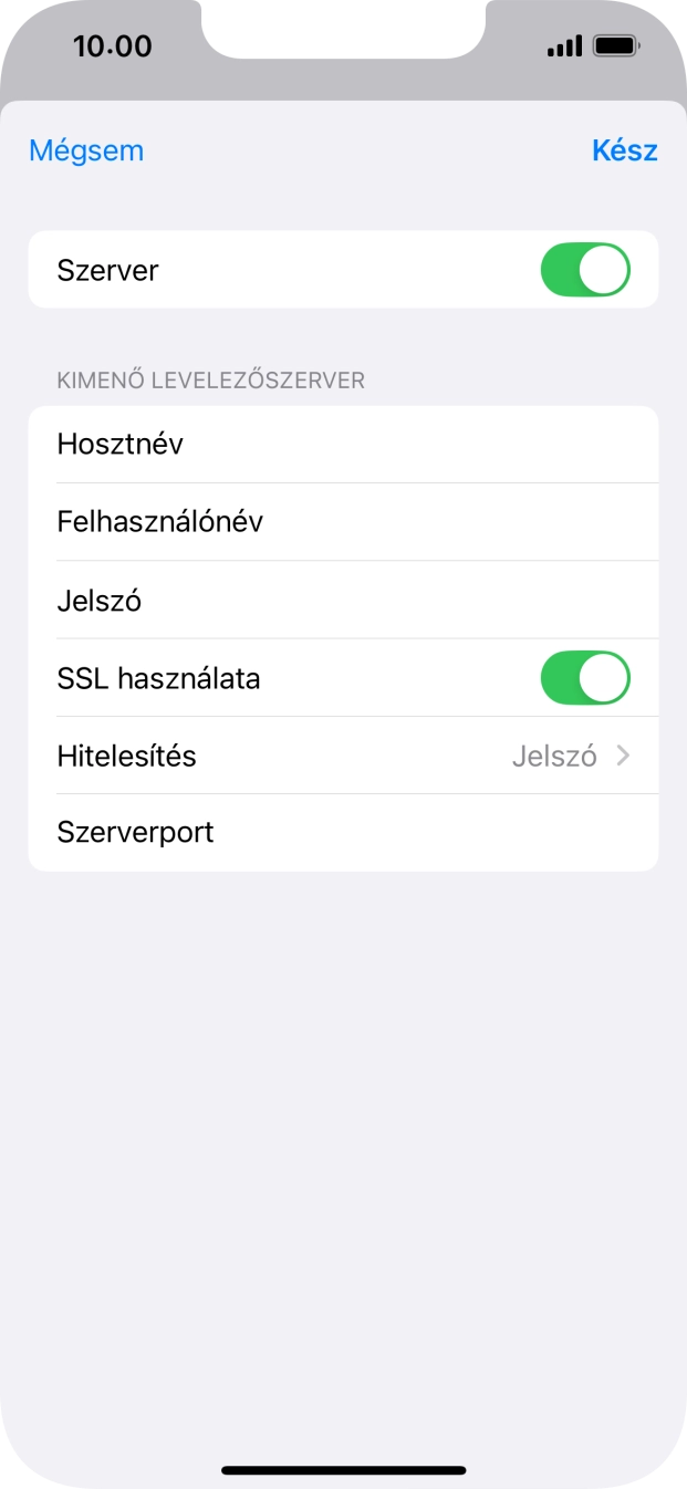 Válaszd a Hitelesítés lehetőséget.