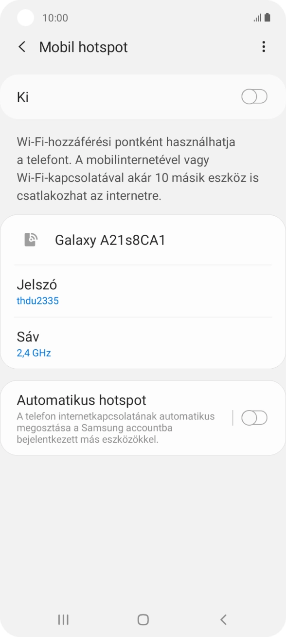 Kattints a menü ikonra.