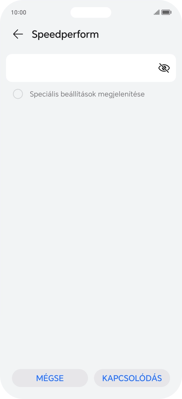 Írd be a Wi-Fi hálózatodhoz tartózó jelszót, és válaszd a KAPCSOLÓDÁS lehetőséget. Írd be a Wi-Fi hálózatodhoz tartózó jelszót, és válaszd a KAPCSOLÓDÁS lehetőséget.