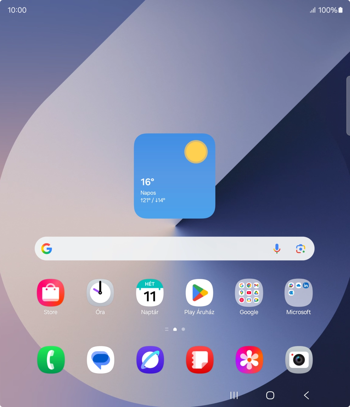 Húzd az ujjadat lefelé a kijelző jobb felső sarkától.