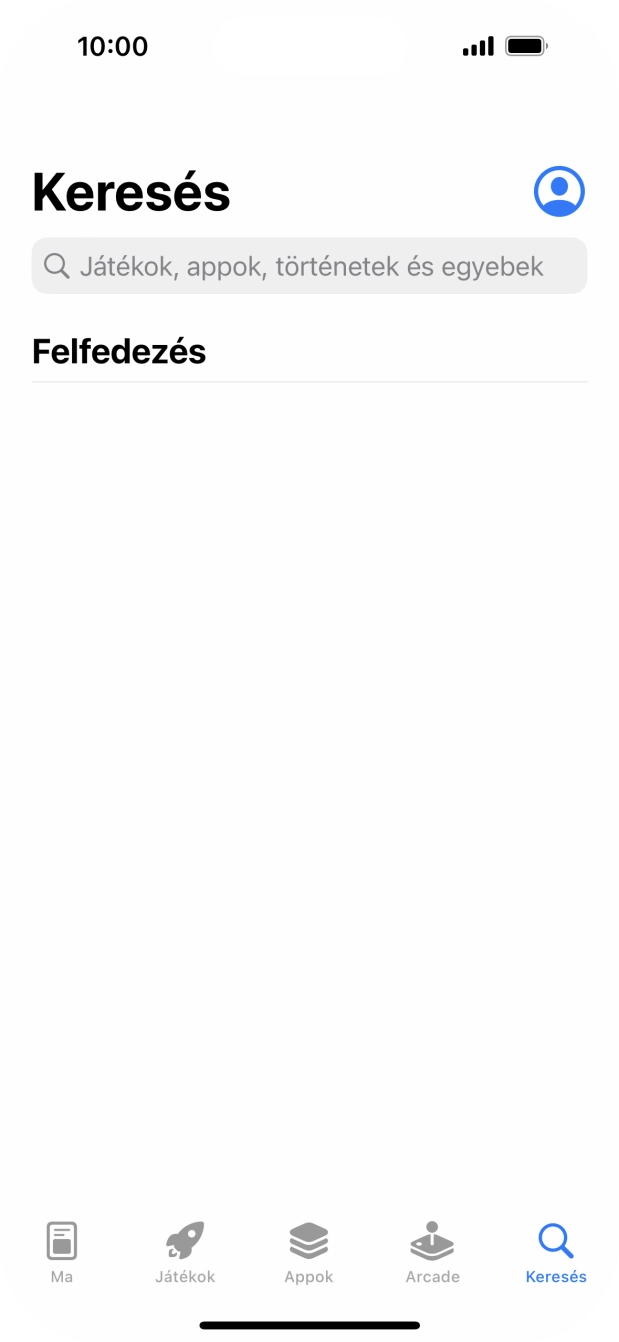 Kattints a keresés mezőre, és írd be a keresett alkalmazás nevét vagy tárgykörét. Kattints a keresés mezőre, és írd be a keresett alkalmazás nevét vagy tárgykörét.