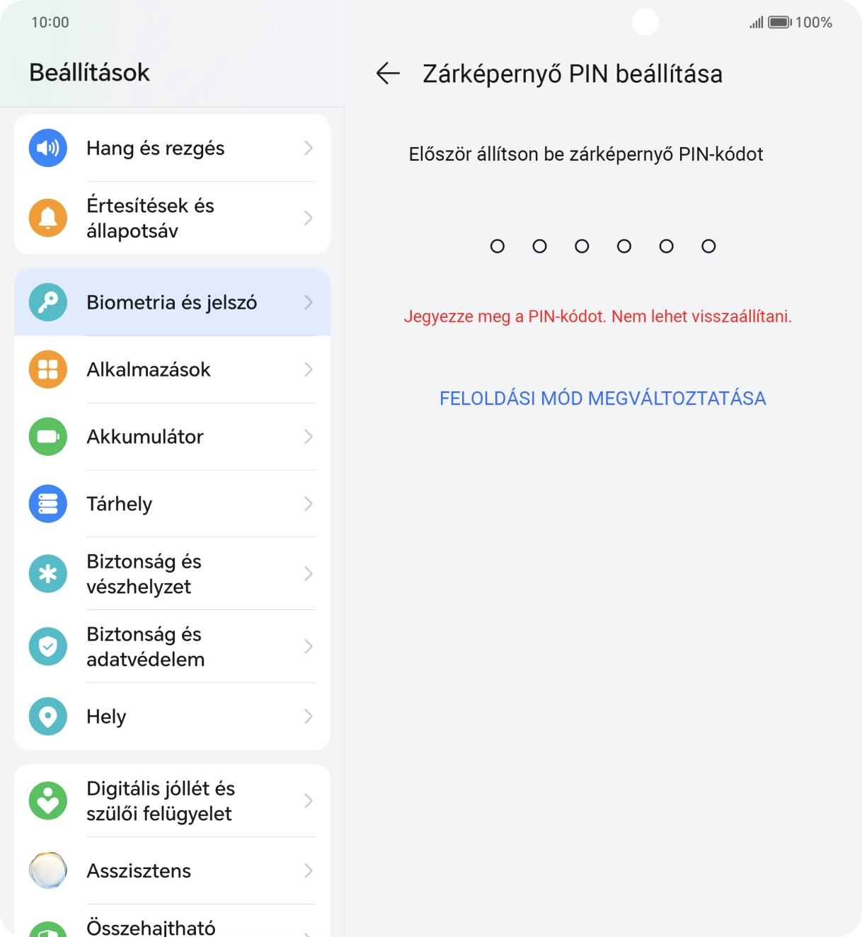 Válaszd a FELOLDÁSI MÓD MEGVÁLTOZTATÁSA lehetőséget. Válaszd a FELOLDÁSI MÓD MEGVÁLTOZTATÁSA lehetőséget.