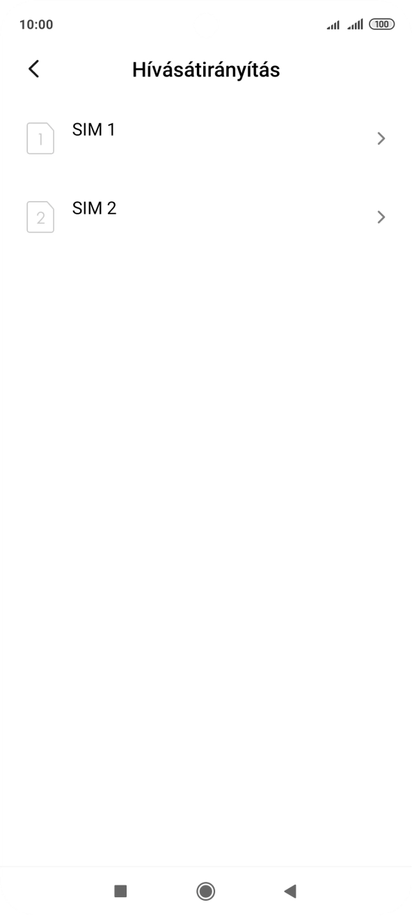 Kattints a kívánt SIM-kártyára. Kattints a kívánt SIM-kártyára.