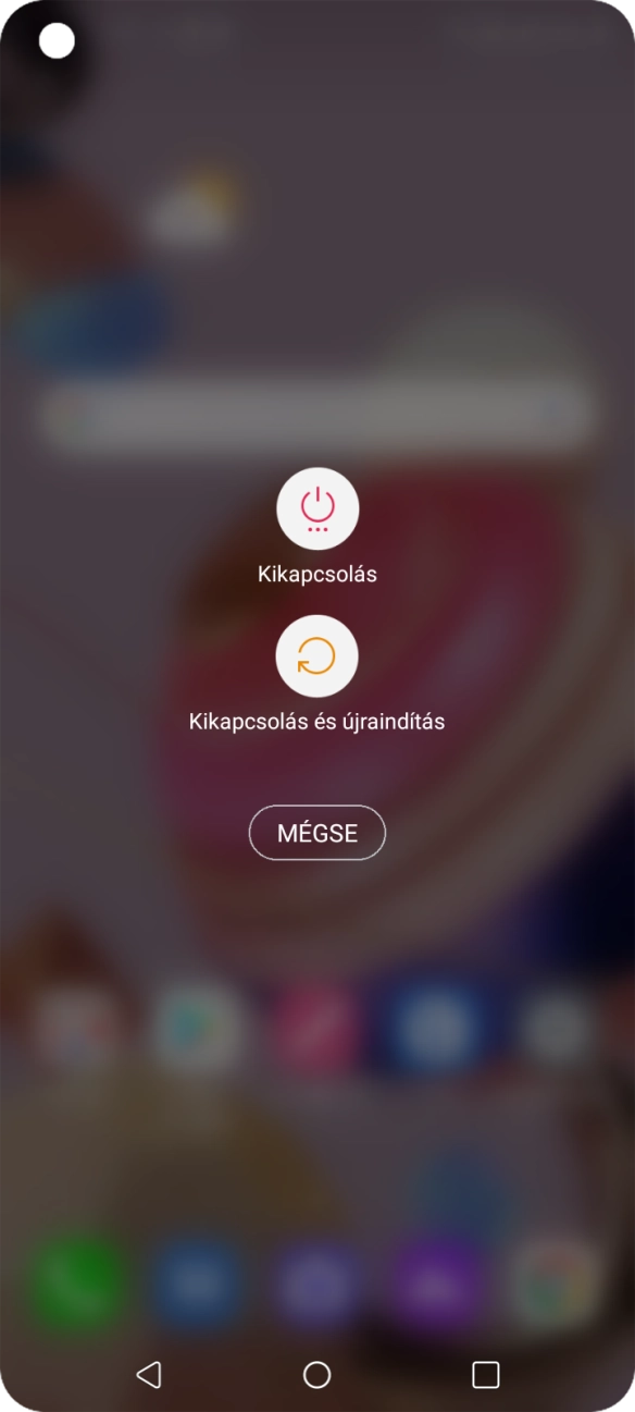 Válaszd a Kikapcsolás lehetőséget.