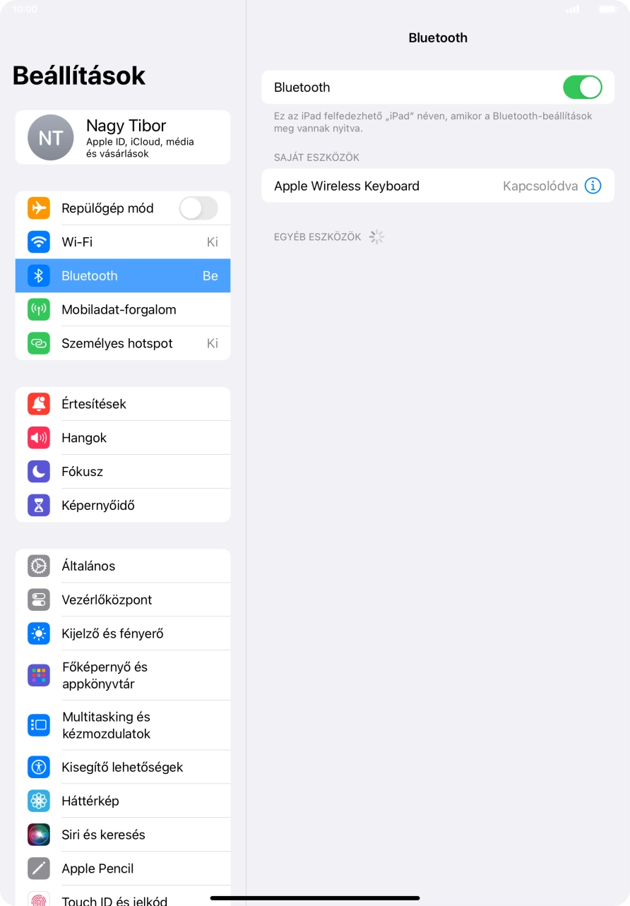 Húzd az ujjad felfelé a kijelző aljáról, hogy visszatérj a kezdőképernyőhöz.