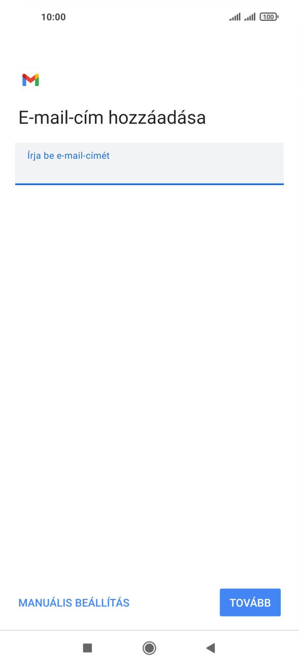 Válaszd a TOVÁBB lehetőséget.
