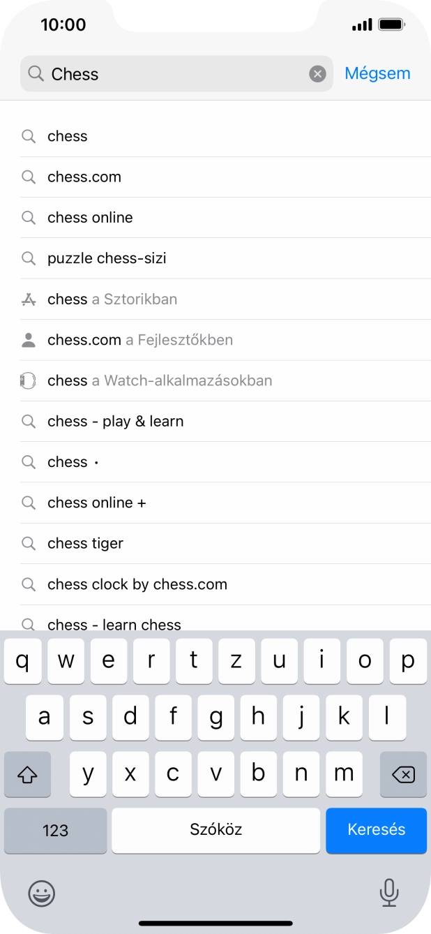 Válaszd a Keresés lehetőséget Válaszd a Keresés lehetőséget