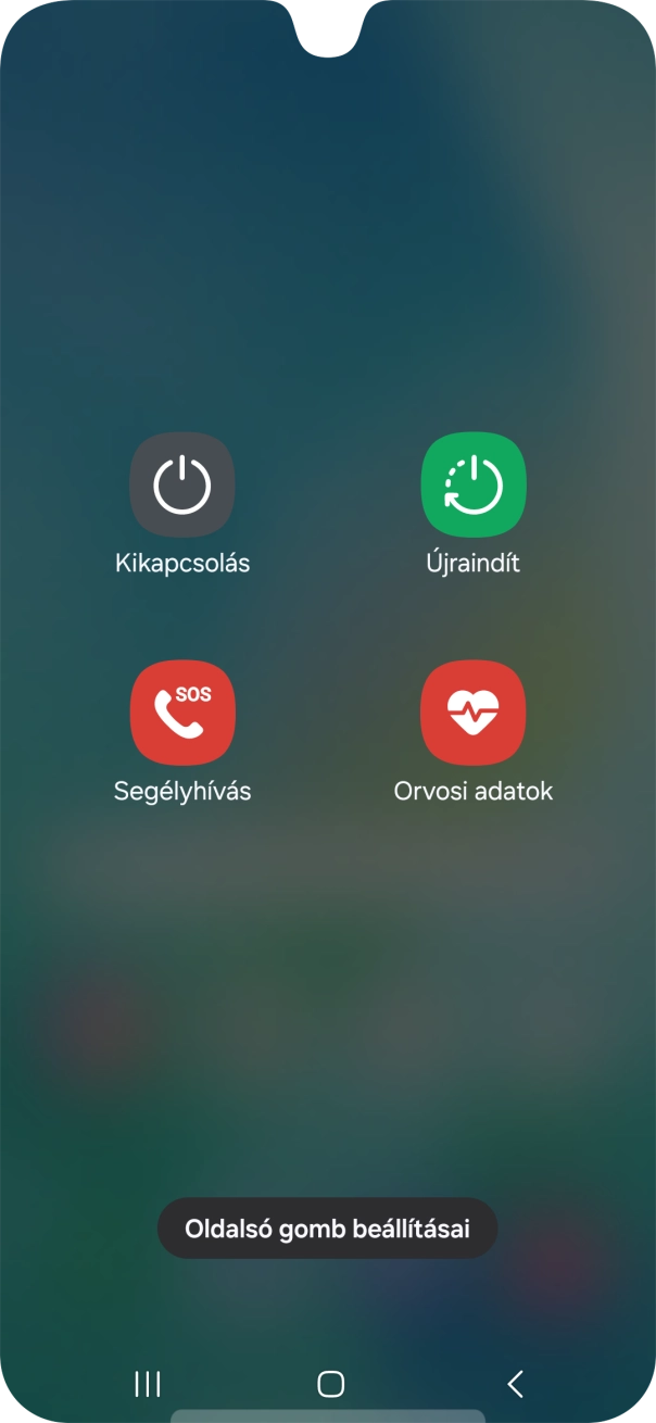 Válaszd a Kikapcsolás lehetőséget. Válaszd a Kikapcsolás lehetőséget.