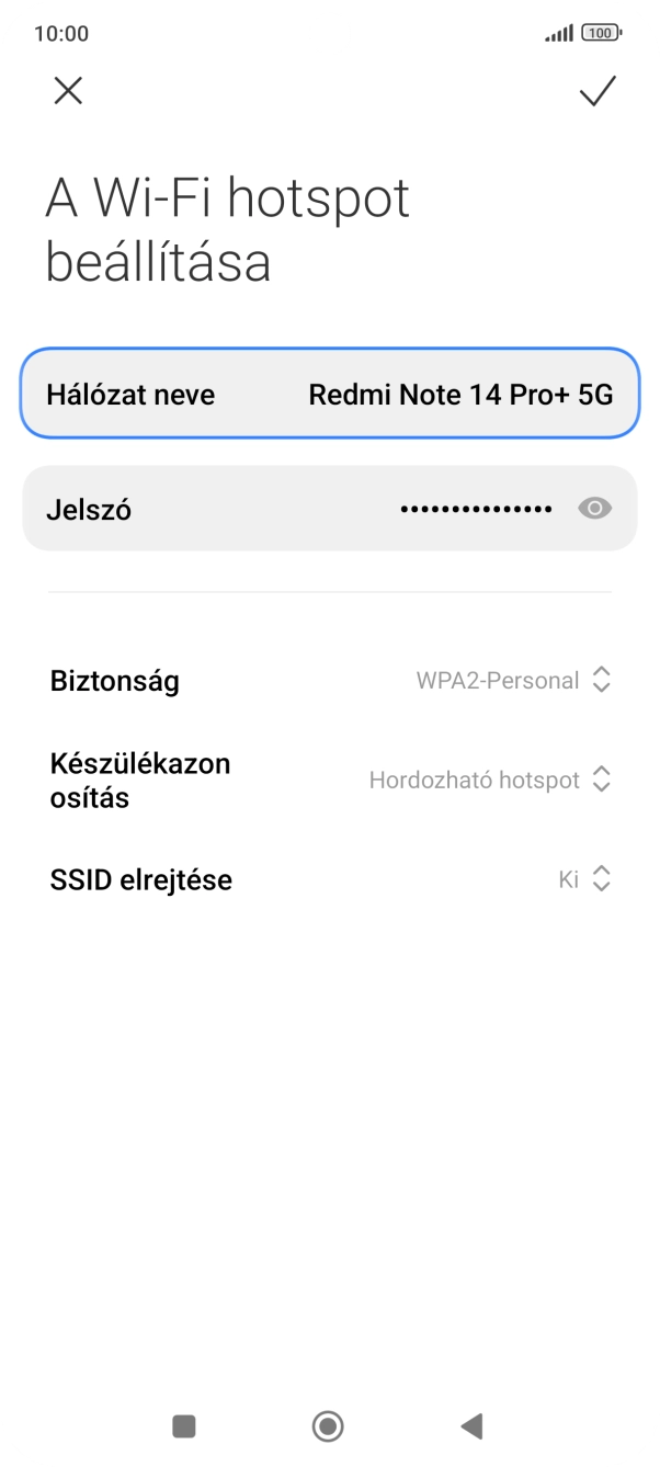 Válaszd a Biztonság lehetőséget.