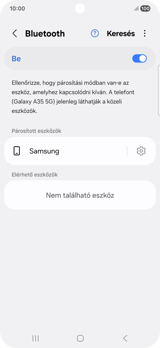 A befejezéshez, és ahhoz, hogy visszatérhess a főképernyőhöz, nyomd meg a főgombot.