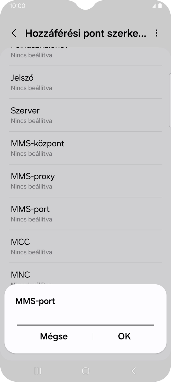 Írd be azt, hogy 8080, és válaszd az OK lehetőséget.