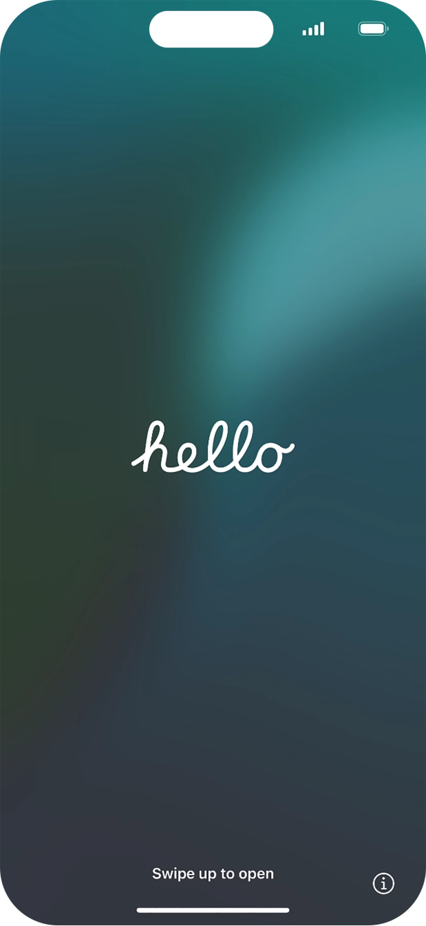 Húzd az ujjad felfelé a kijelző aljáról. Húzd az ujjad felfelé a kijelző aljáról.