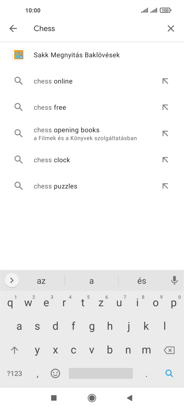 Írd be a keresett alkalmazás nevét vagy kategóriáját, és kattints a keresés ikonra. Írd be a keresett alkalmazás nevét vagy kategóriáját, és kattints a keresés ikonra.