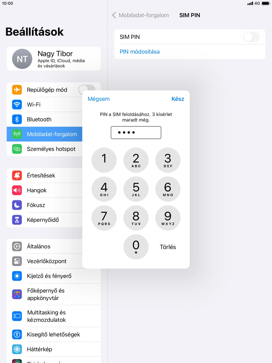 Írd be a PIN-kódod, és válaszd a Kész lehetőséget. Írd be a PIN-kódod, és válaszd a Kész lehetőséget.