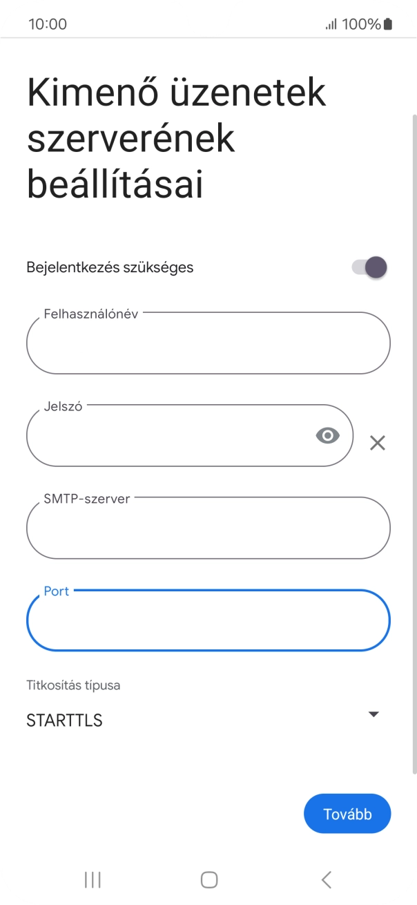 Nyisd le a „Titkosítás típusa” alatt legördülő menüt.