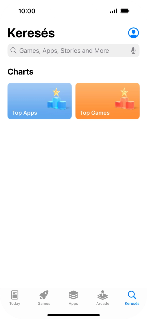 Kattints a keresés mezőre, és írd be a keresett alkalmazás nevét vagy tárgykörét.