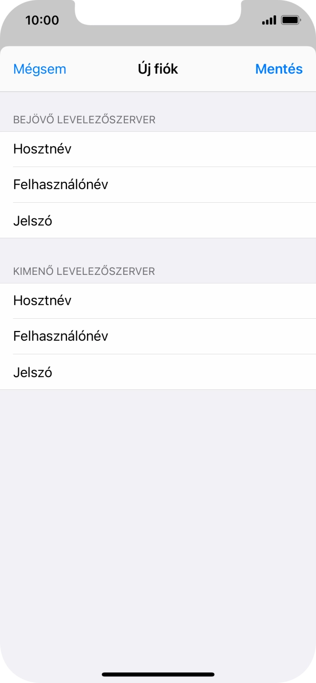 Válaszd a Mentés lehetőséget.  Beállította a rendszer az e-mail-fiókodat. Amennyiben további beállításokat kívánsz alkalmazni a bejövő és kimenő szerverhez, az alábbi lépésekkel folytasd.