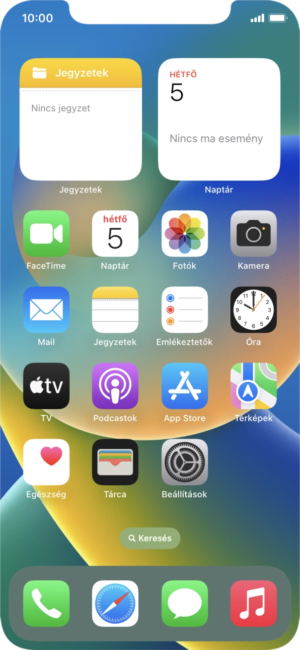 Válaszd a Beállítások lehetőséget. Válaszd a Beállítások lehetőséget.
