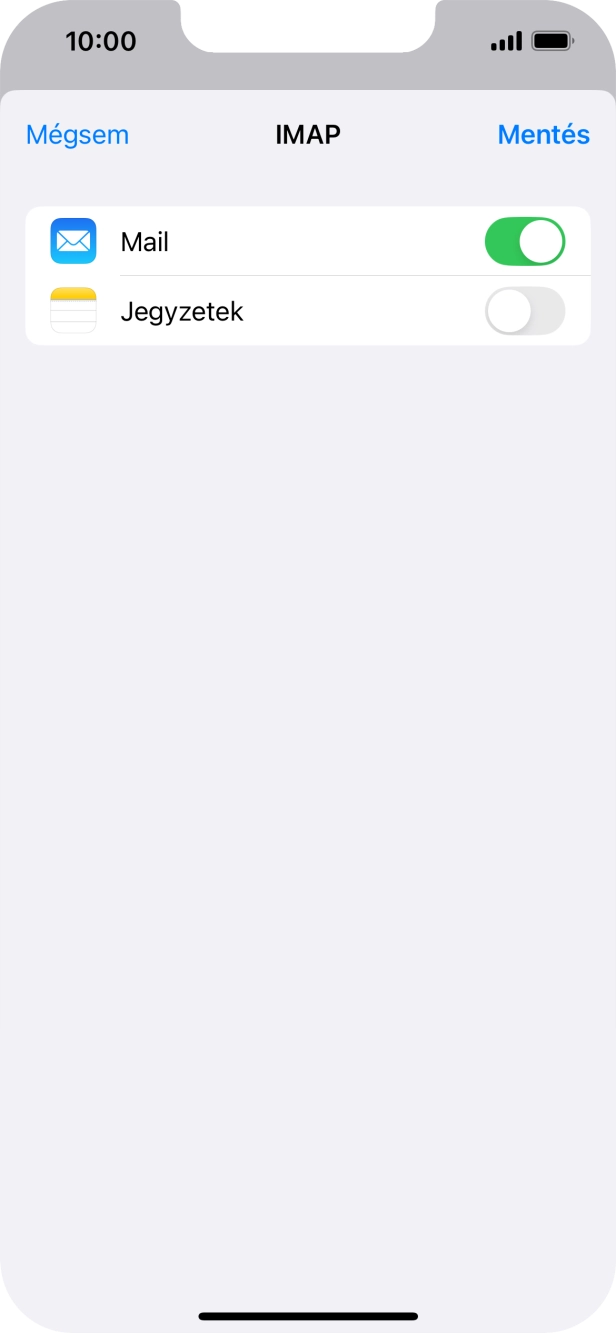 Válaszd a Mentés lehetőséget. Beállította a rendszer az e-mail-fiókodat. Amennyiben további beállításokat kívánsz alkalmazni a bejövő és kimenő szerverhez, az alábbi lépésekkel folytasd.