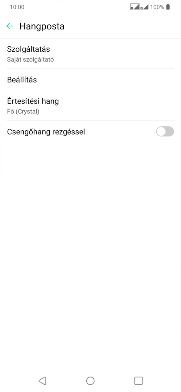 Válaszd a Beállítás lehetőséget. Válaszd a Beállítás lehetőséget.