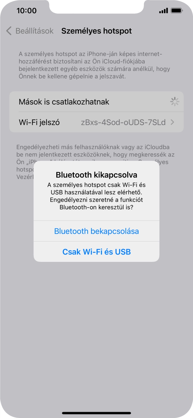 Amennyiben ki van kapcsolva a Wi-Fi, válaszd a Csak Wi-Fi és USB lehetőséget. Amennyiben ki van kapcsolva a Wi-Fi, válaszd a Csak Wi-Fi és USB lehetőséget.