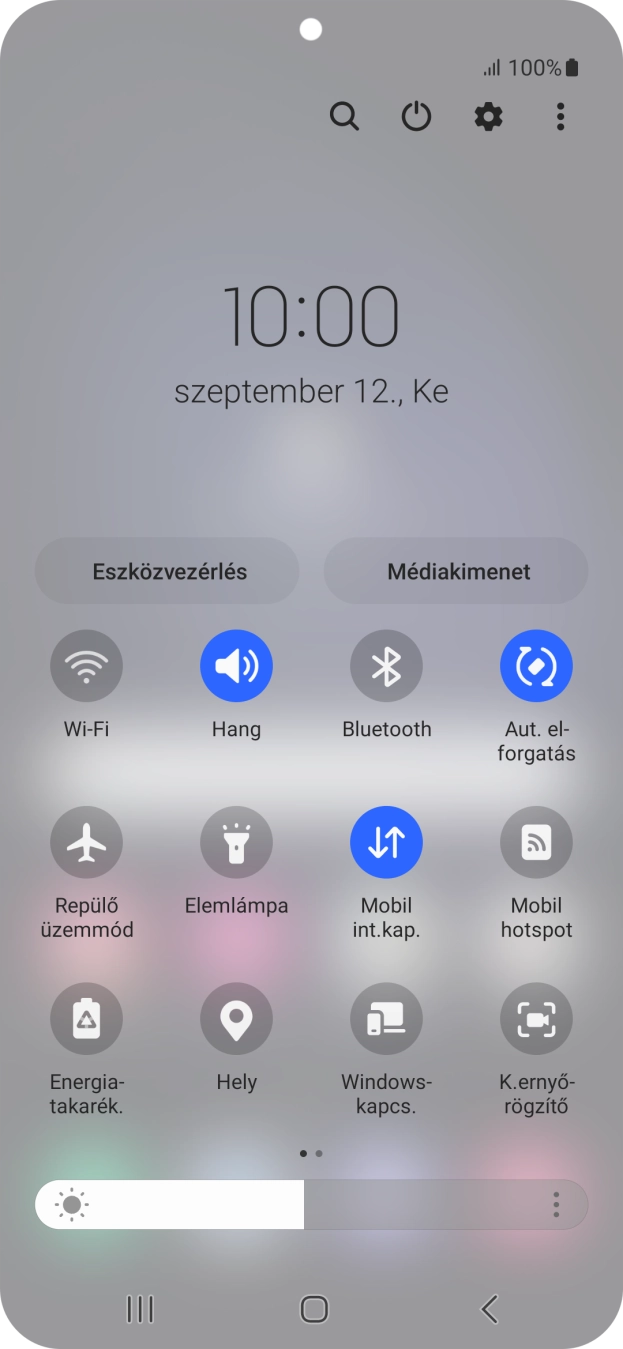 Kattints a kikapcsolás ikonra. Kattints a kikapcsolás ikonra.