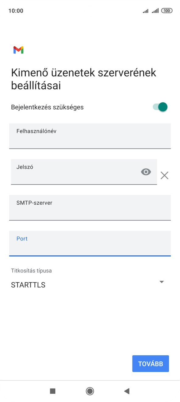 Nyisd le a „Titkosítás típusa” alatt legördülő menüt.