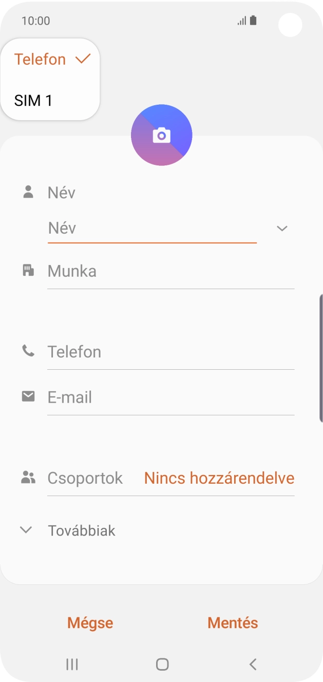 Válaszd a Telefon lehetőséget. Válaszd a Telefon lehetőséget.