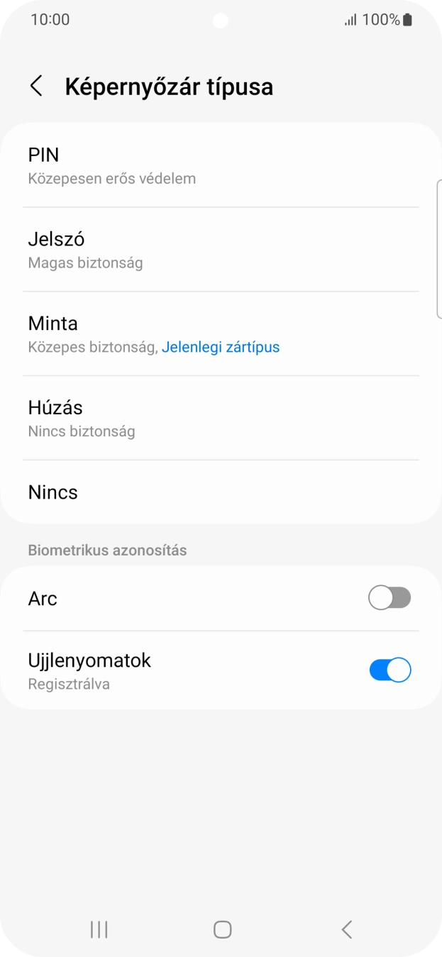 Válaszd a Nincs lehetőséget.