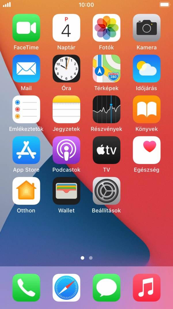 Válaszd a Beállítások lehetőséget. Válaszd a Beállítások lehetőséget.