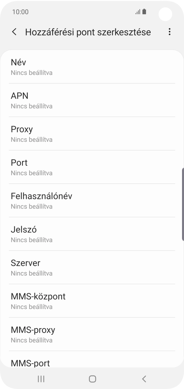 Válaszd a Név lehetőséget.