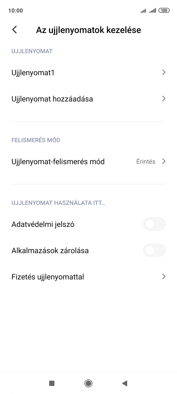 Kattints a kívánt beállítások melletti csúszkákra a funkciók be- vagy kikapcsolásához.