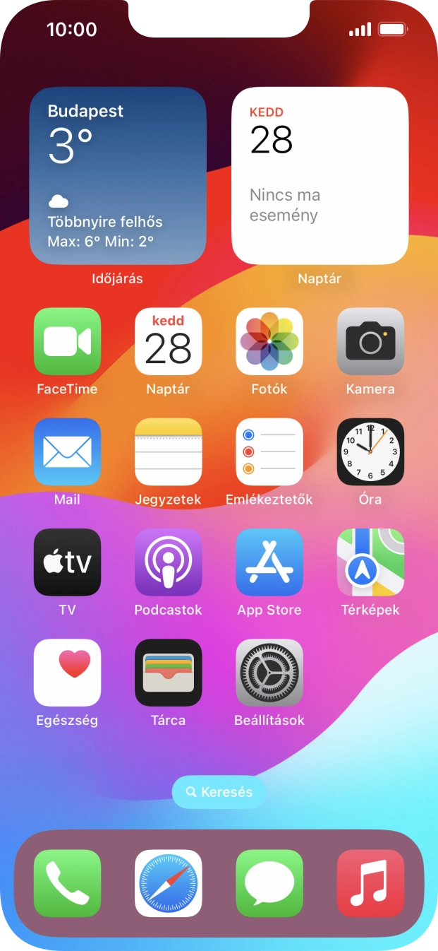 Válaszd a Beállítások lehetőséget. Válaszd a Beállítások lehetőséget.