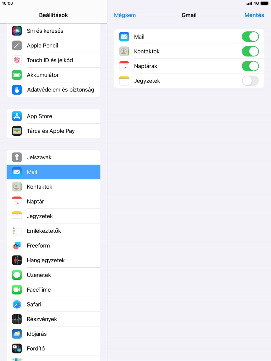 Amennyiben a kijelzőn ez a képernyőkép látható, az e-mail-fiókodat felismerte a rendszer, és automatikusan beállította. Kövesd a képernyőn megjelenő utasításokat további adatok csatolásához, és fejezd be az új fiók létrehozását.