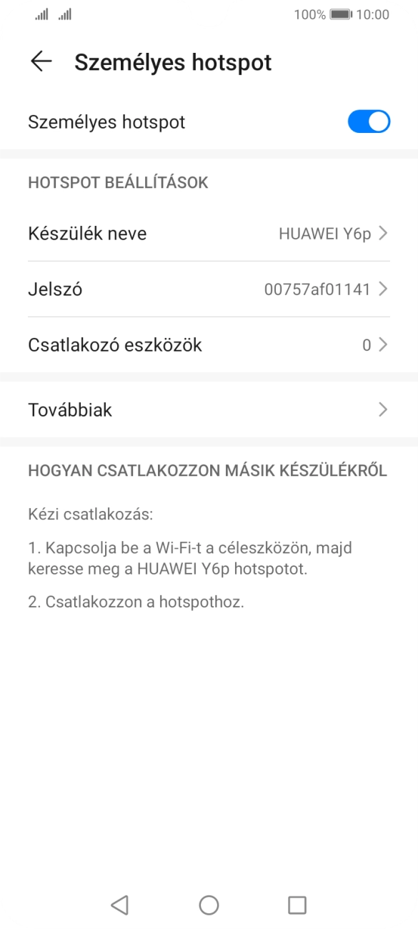 A befejezéshez, és ahhoz, hogy visszatérhess a főképernyőhöz, nyomd meg a főgombot.