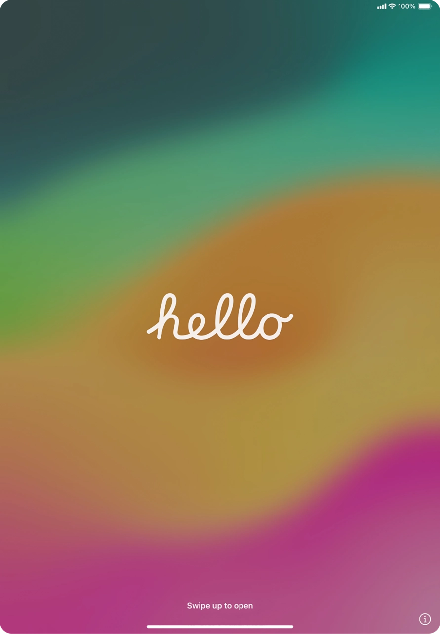 Húzd az ujjad felfelé a kijelző aljáról.